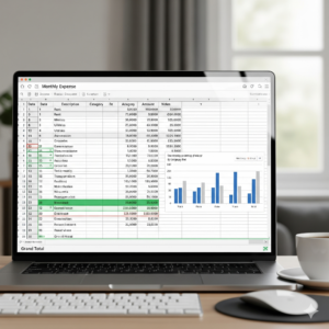Passo a passo como montar uma planilha de gastos mensais