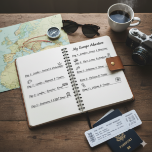 Guia completo como montar um roteiro de viagem sem gastar muito