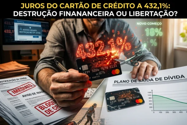 Juros do Cartão de Crédito a 432,1%: Como Essa Dívida Explosiva Pode Destruir suas Finanças