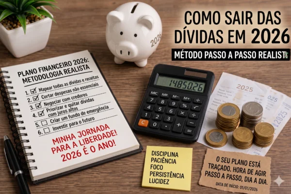 Como Sair das Dívidas em 2026: Método Passo a Passo Realista